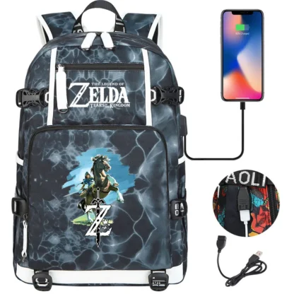 The Legend of Zelda Indian -based Young Student Schoolbag Men and Women Large -capacity Leisure Travel Backpacks - Image 4