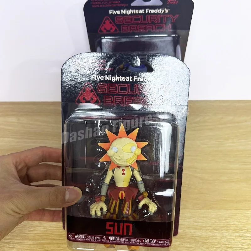 Game Boss Model Sundrop Moondrop FNAF Action Figure Special Edition Joints Movable Collection Sun Moon Joker Figurine Toys Gifts