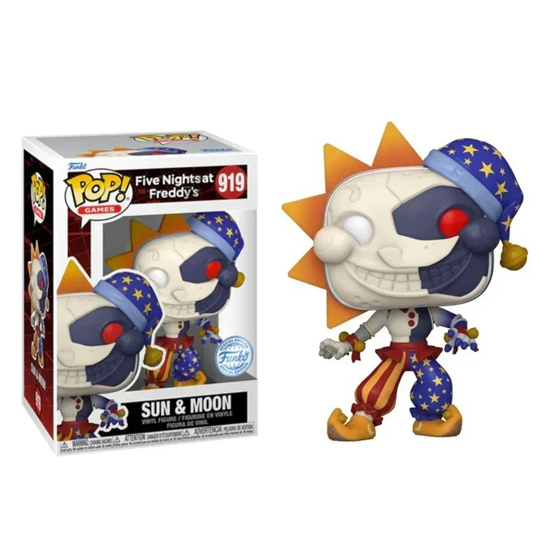 2024 NEW Funko POP Games SUN and MOON #919 Monsters FIVE NIGHTS AT Freddy's Action Toy Figures Model Vinyl Figure Pvc Gift Toys