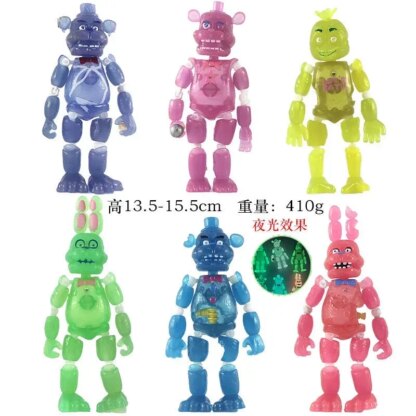 New FNAF Figures Cute Bonnie Bear Five Nights Security Breach Action Figure PVC Model Sundrop Toys Gifts - Image 4