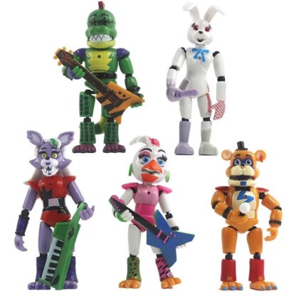 New FNAF Figures Cute Bonnie Bear Five Nights Security Breach Action Figure PVC Model Sundrop Toys Gifts - Image 6