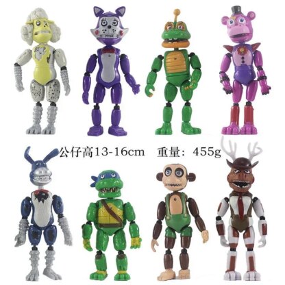 New FNAF Figures Cute Bonnie Bear Five Nights Security Breach Action Figure PVC Model Sundrop Toys Gifts - Image 3