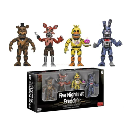 4pcs/set Fnaf Five Nights At Security Breach Action Figures Bonnie Foxy Toys Fazbear Bear Doll Model Toy For Kids Birthday Gift - Image 5