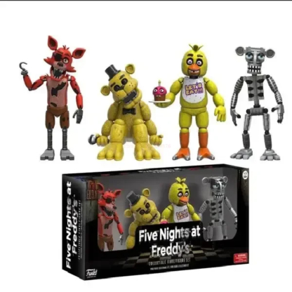 4pcs/set Fnaf Five Nights At Security Breach Action Figures Bonnie Foxy Toys Fazbear Bear Doll Model Toy For Kids Birthday Gift - Image 4