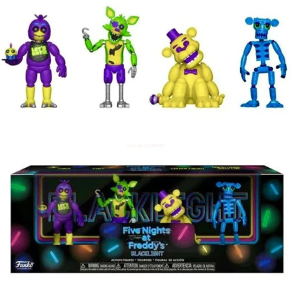 4pcs/set Fnaf Five Nights At Security Breach Action Figures Bonnie Foxy Toys Fazbear Bear Doll Model Toy For Kids Birthday Gift - Image 2