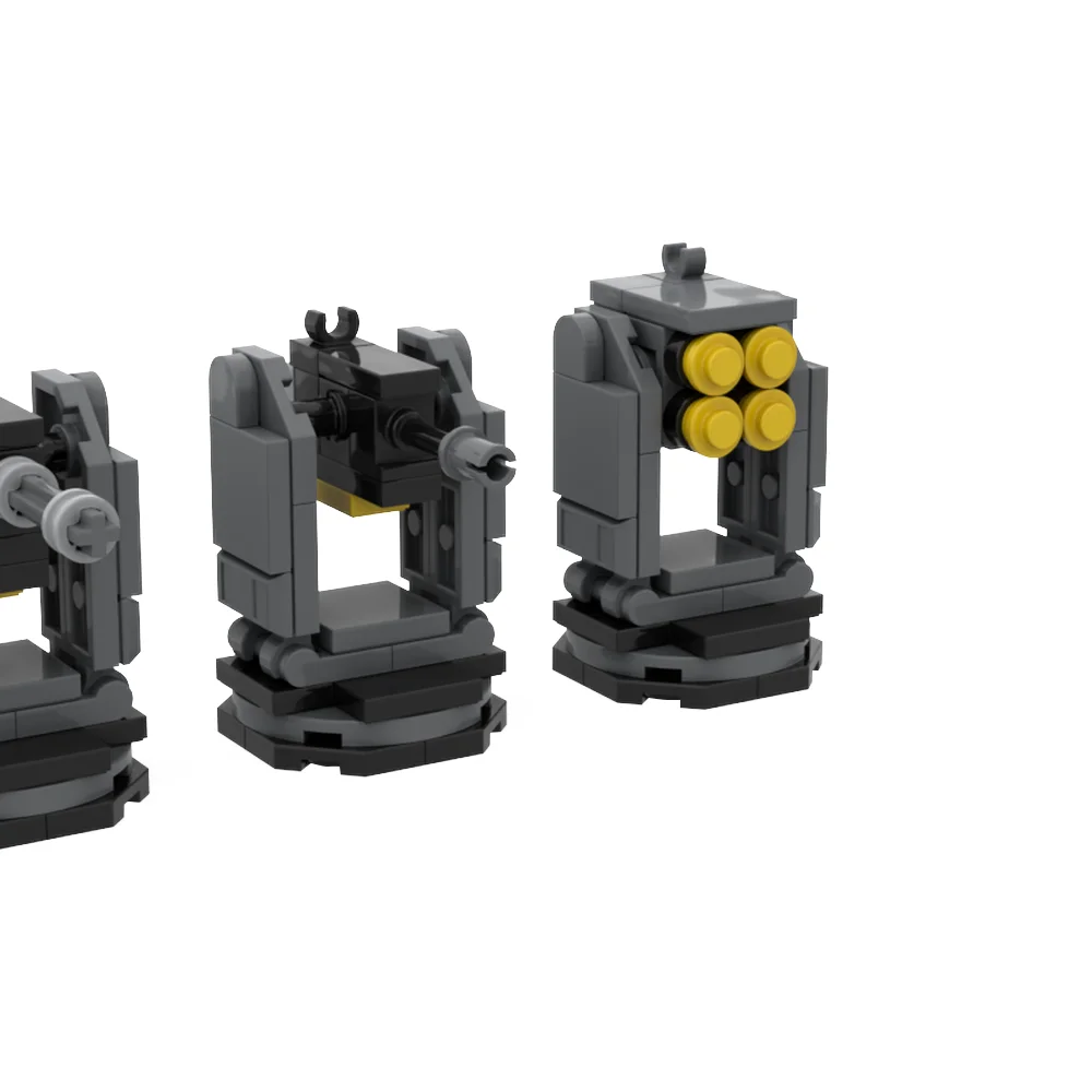 MOC Helldivers 2 Game Sentry Stratagems Building Blocks Model Battlefield Sentinel Turret Launcher Assemble Bricks Toy Kids Gift