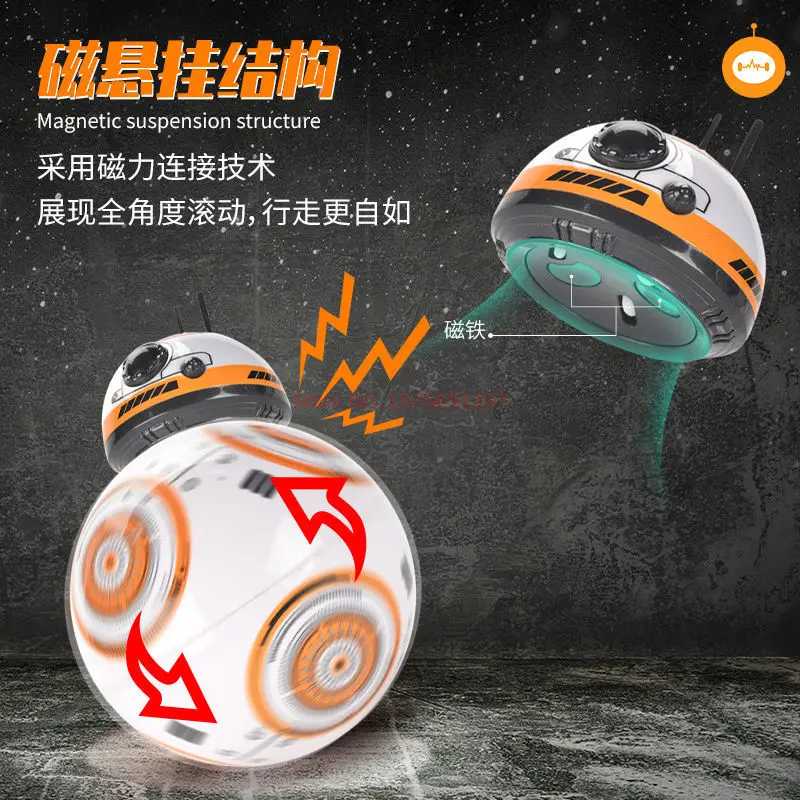 Hot Star Wars Smart Remote Control Bb 8 Robot 2.4g Remote Control Doll Spherical Toys Robot Model For Children Gift